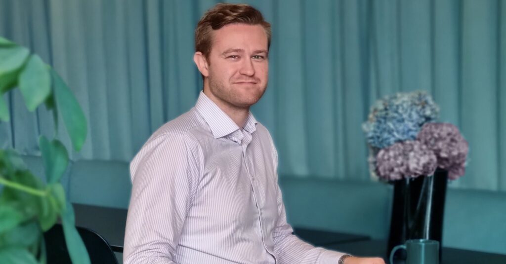 Bild på medarbetare Rasmus 2023.